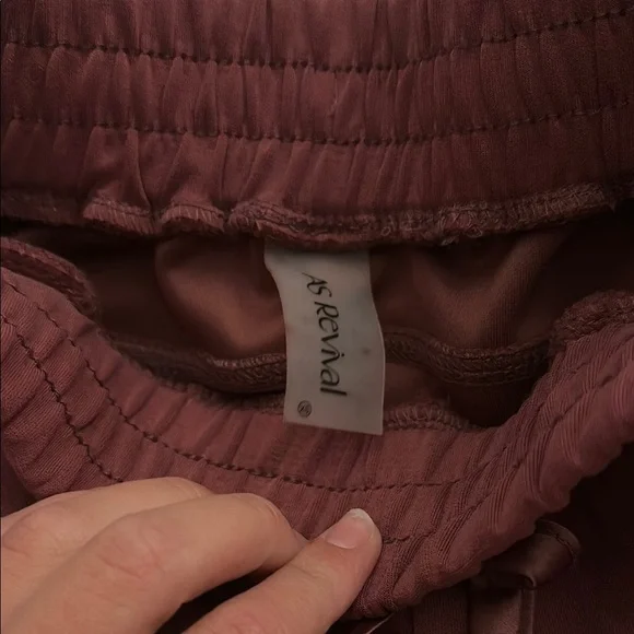 Altar'd State Red Athletic Shorts with Elastic Waistband - Picture 2 of 2